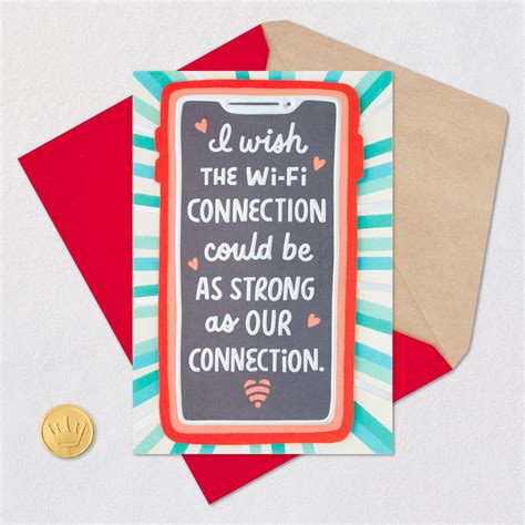 Our Strong Connection Romantic Valentines Day Card For Him Greeting