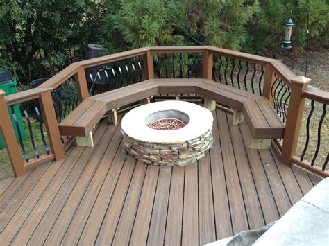 Can You Place A Fire Pit On A Deck Archadeck Of Charlotte