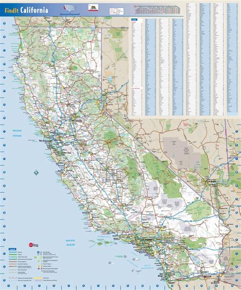 Large Detailed Road Map Of California State. California State Large ...