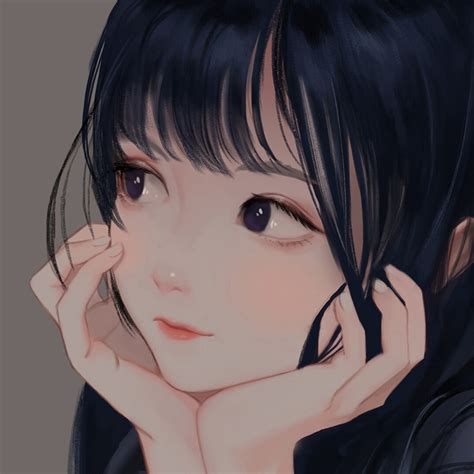 Bl93 Art Girl Cute Face Anime Wallpaper