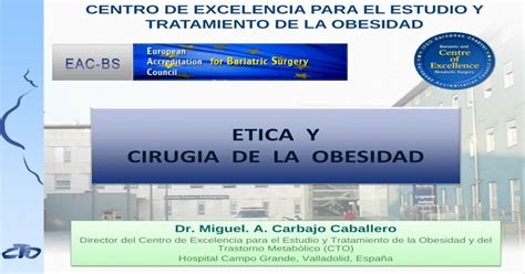 Etica Y Cirugia De La Obesidadetica Y Cirugia De La Obesidad Complicaciones En Cirugía