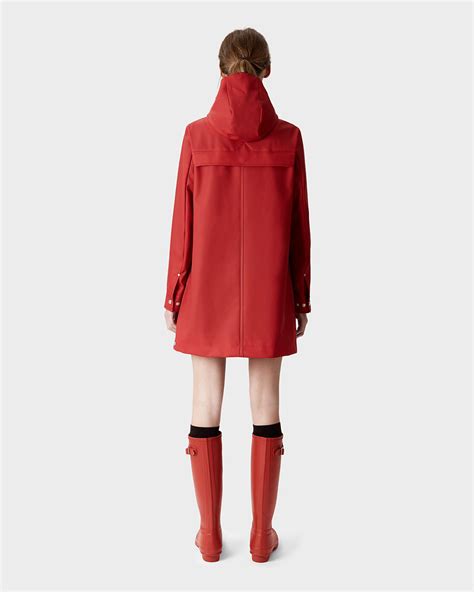 Lyst Hunter Women S Original Rubberised Hunting Coat In Red