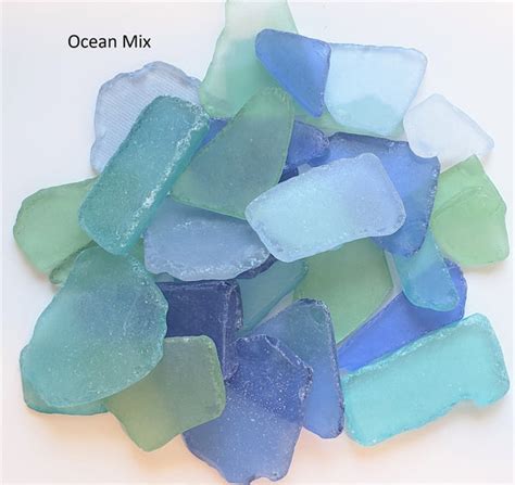 Bulk Sea Glass Large Bulk Beach Glass Wedding Place Card Large Pc 2 Beach Grass Cottage