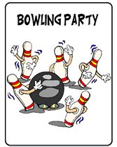 Free Printable Bowling Party Invitations Clip Art Library