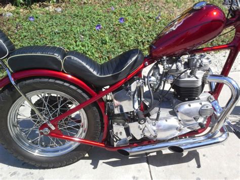 1967 Triumph Chopper Trophy Tr6c 750cc Classic Custom Motorcycle