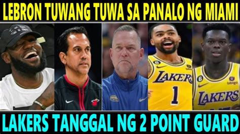 Breaking Lakers Tanggal Na Ng Point Guard Lebron Natuwa Sa Panalo