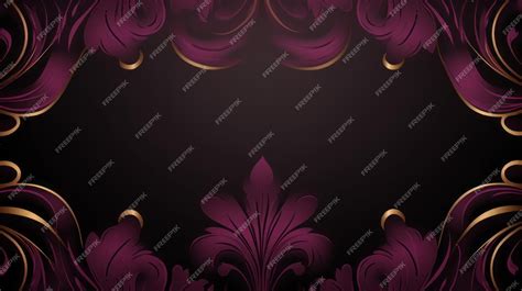 Premium Photo | Purple and gold background with a floral design