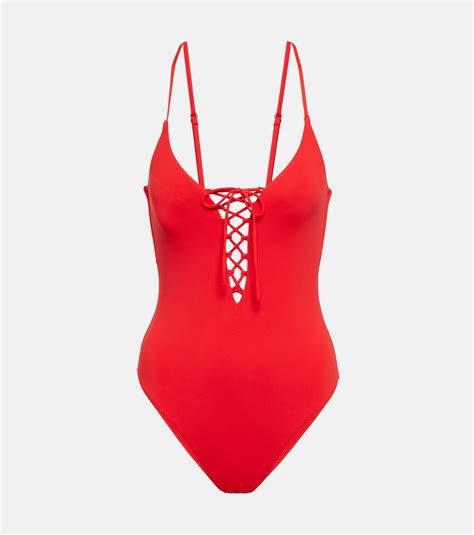 Melissa Odabash Nerano Lace Up Swimsuit Melissa Odabash