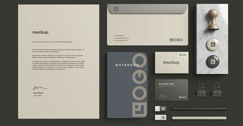 Free Branding Identity Mockup Templates Inspiration Productivity