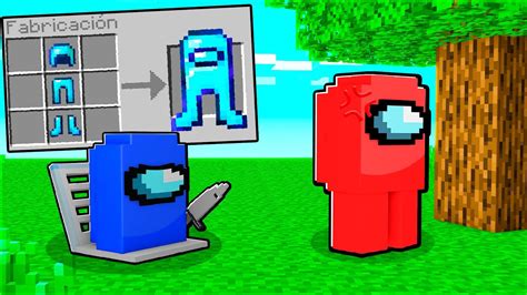 Como Craftear Among Us En Minecraft 🔪😂 Minecraft Among Us Youtube