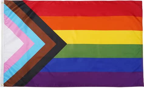 Progress Pride Rainbow Flag 3x5 Ft Lgbt Community Gay Pride Lesbian Transgender Bisexual Flags