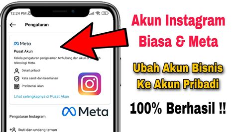 Cara Mengubah Akun Bisnis Menjadi Akun Pribadi Di Instagram Youtube