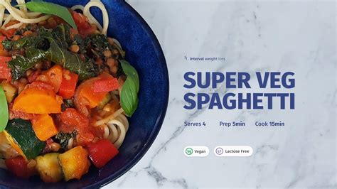 Super Veg Spaghetti Recipes By Interval Weight Loss Youtube