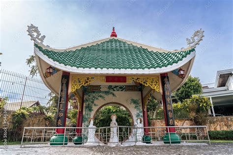 Tourist point of Cebu Taoist Temple. Cebu City, Philippines. Stock ...