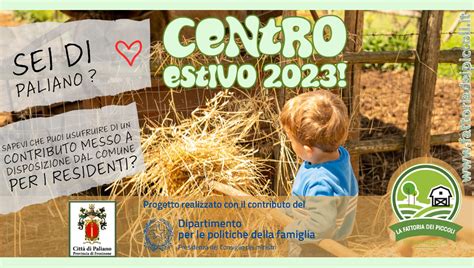 Paliano Centro Estivo 2023 Il Comune Inaugura La Collaborazione Con