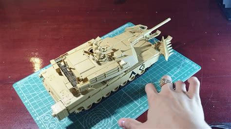 M A Abrams With Mine Plow Scale Model Youtube