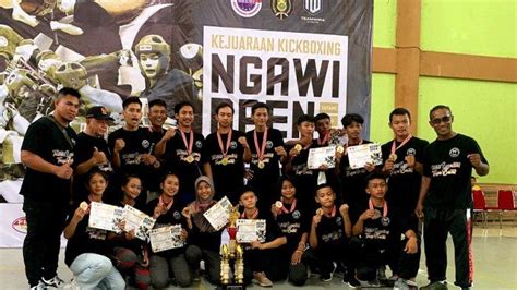 Tim Rambo 4294 Semarang Juara Umum Kejuaran Kick Boxing Di Ngawi