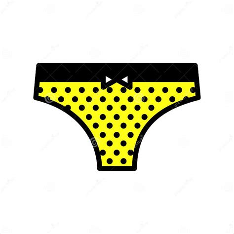 Female Panties Vector Icon In Flat Style Isolated On White Background