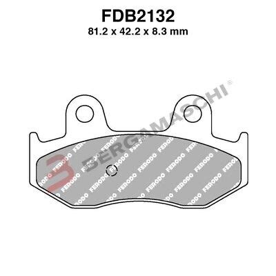 CP Plaquettes Freins Ferodo Arrière Pour Suzuki An Burgman 250 2003