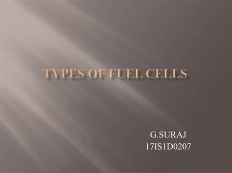 Types of fuel cells | PPT