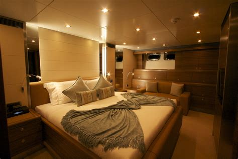 Luxurious Interior Aboard The Motor Yacht No Comment — Yacht Charter