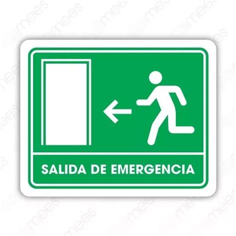 Se Alamiento Salida De Emergencia Izquierda X Seguridad