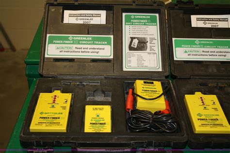 4 2007 Greenlee Powerfinder Circuit Tracers In Lawrence Ks Item