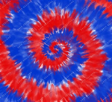 Red Blue Patriotic Tie Dye Swirl Digital Paper Background Pattern Red