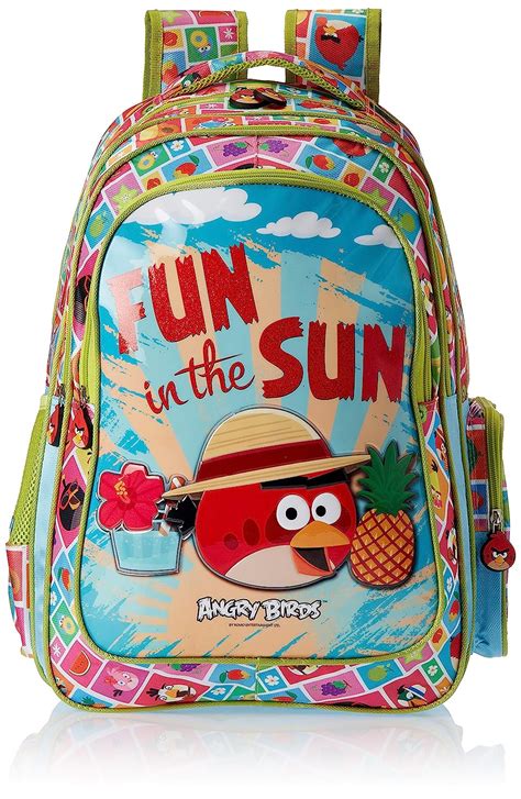 Angry Birds Green Childrens Backpack Age Group 8 12 Yrs