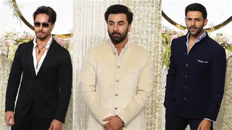 Ranbir Kapoor Tiger Shroff And Kartik Aaryan At Ira Khan And Nupur