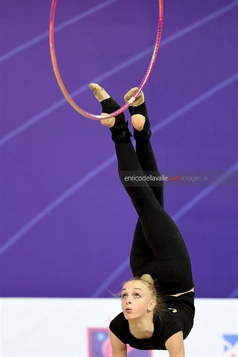 Olena Diachenko Ukraine Hoop Training For The World Cup Pesaro