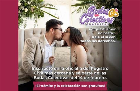 Lanza Registro Civil De Oaxaca Convocatoria Bodas Colectivas Gratuitas