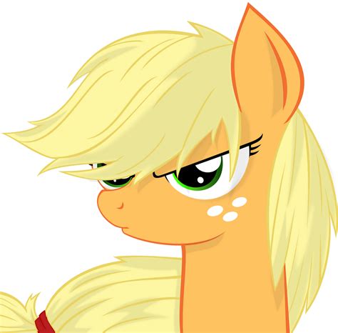 Applejack Serious Face by Godoffury on DeviantArt