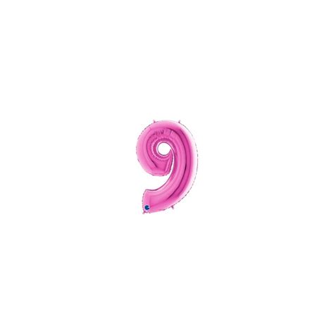 Palloncino Mylar Super Shape Numero Cm Grabo Fuxia N