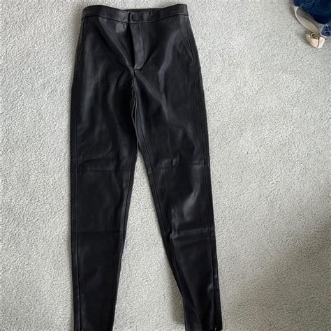 Zara Black Leather Pants Gem