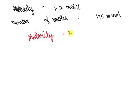 SOLVED Calculate The Volume In Milliliters Of A 1 2 Mol L Sodium