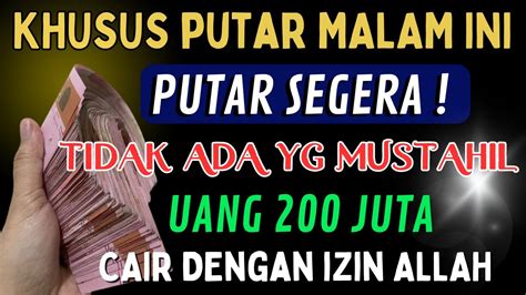 Dzikir Malam Sabtu Mustajab Pembuka Rezeki Dari Segala Penjuru