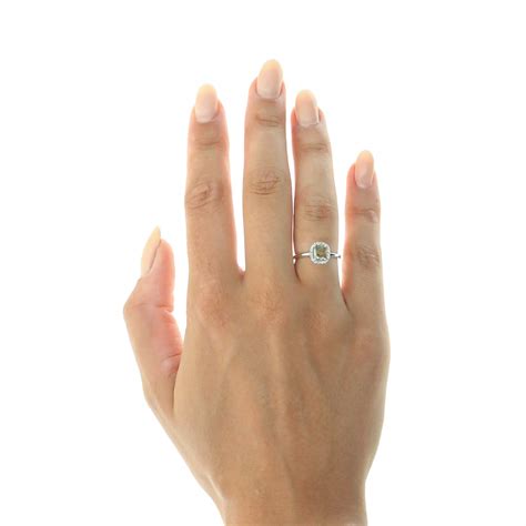 Bague Solitaire Or Gris 585 14 Carats