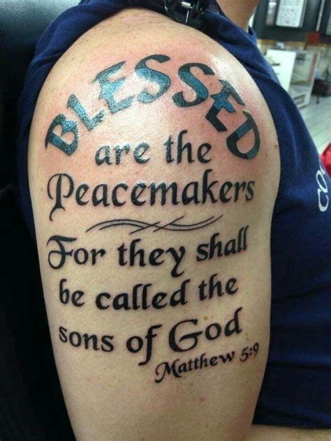 blessed are the peacemakers tattoo ideas - atutorialonthompsonsampling