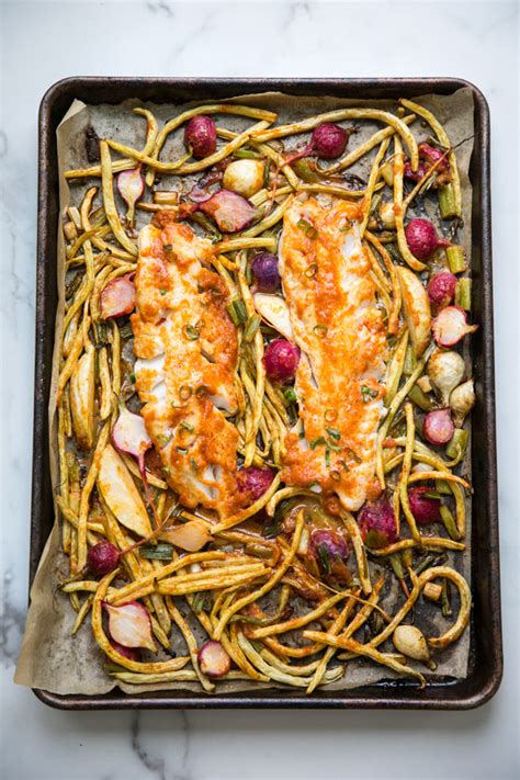 Sheet Pan Baked Miso Cod with Veggies - Feed Me Phoebe