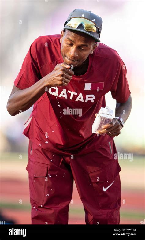 Mutaz Essa Barshim Of Qatar Competing In The Mens High Jump At The