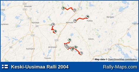 Maps Keski Uusimaa Ralli Rally Maps