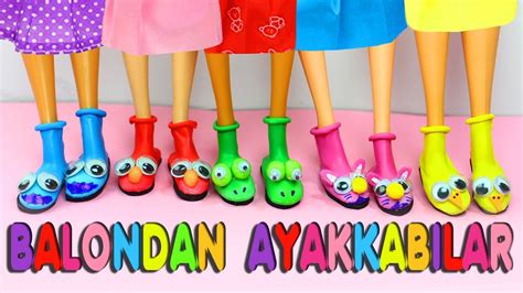 Balondan Barbie Ayakkabıları Nasıl Yapılır Kendin Yap YouTube