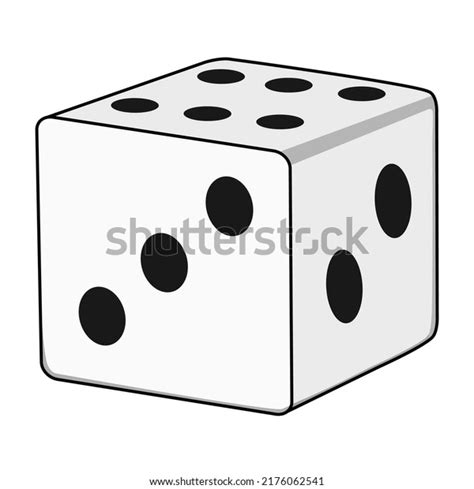 White Dice Vector Illustrationisolated On White Stock Vector Royalty