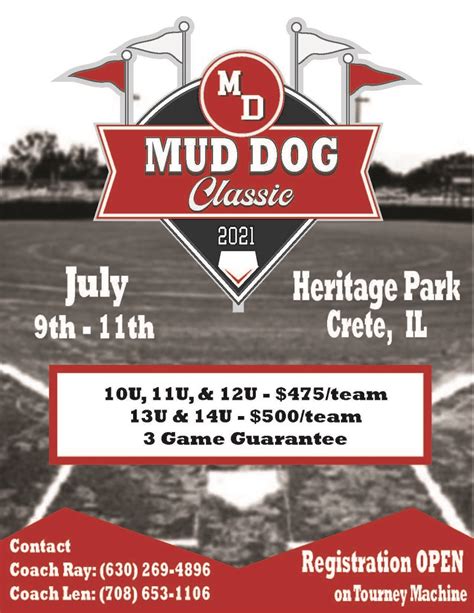 Mud Dog Classic Flyer 2021 Updated Full Mud Dog Baseball Flickr