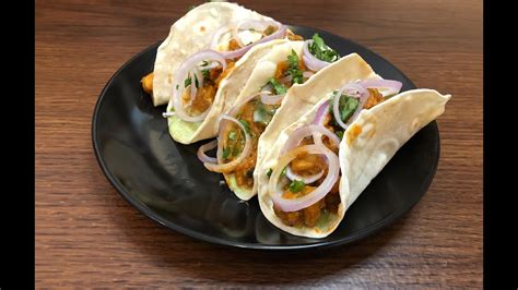 How To Make Chicken Tikka Soft Tacos Chicken Tikka Tacos Recipe Chicken Tikka Masala Tacos