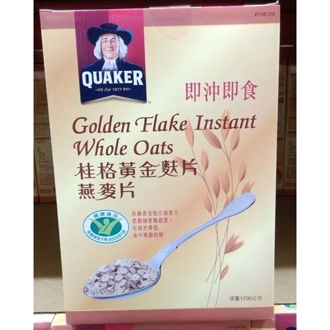 Quaker 桂格 黃金麩片燕麥片 17kg箱 蝦皮購物