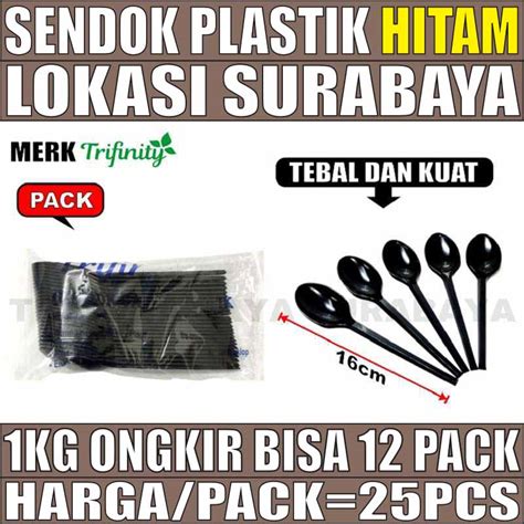 Sendok Makan Hitam Dus 2000pcs Trifinity