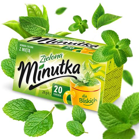 Herbata zielona Minutka z miętą 20 torebek Minutka Sklep EMPIK