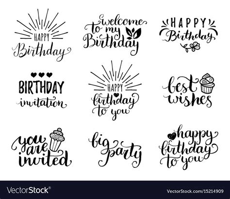 Happy Birthday Hand Lettering